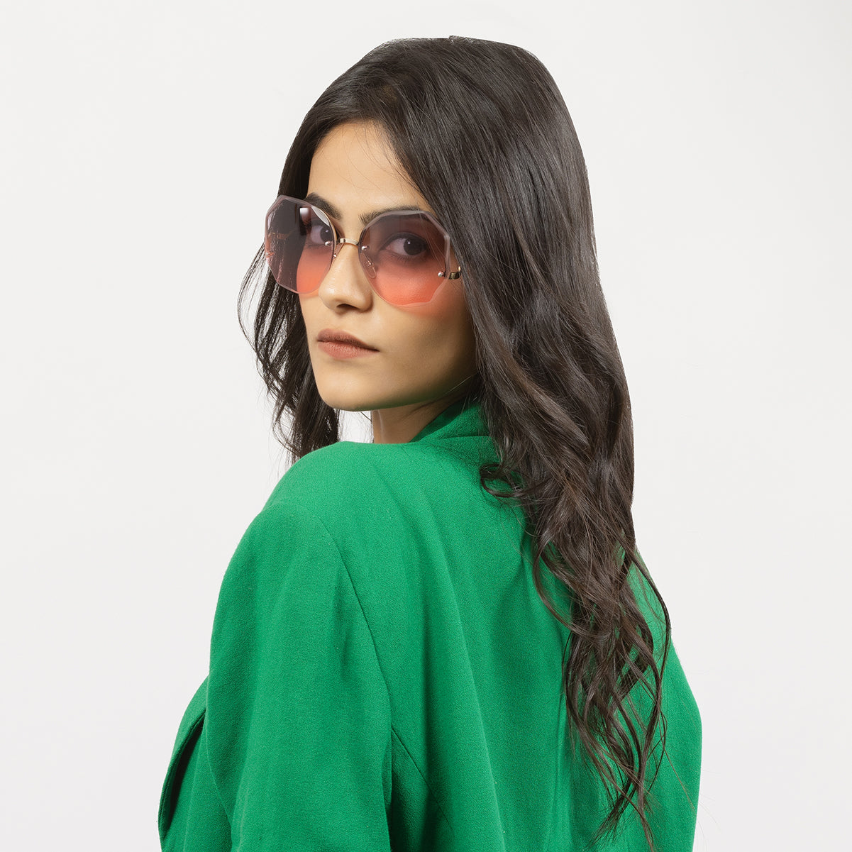 Hexagon Retro Sunglasses (UV400 Protection)