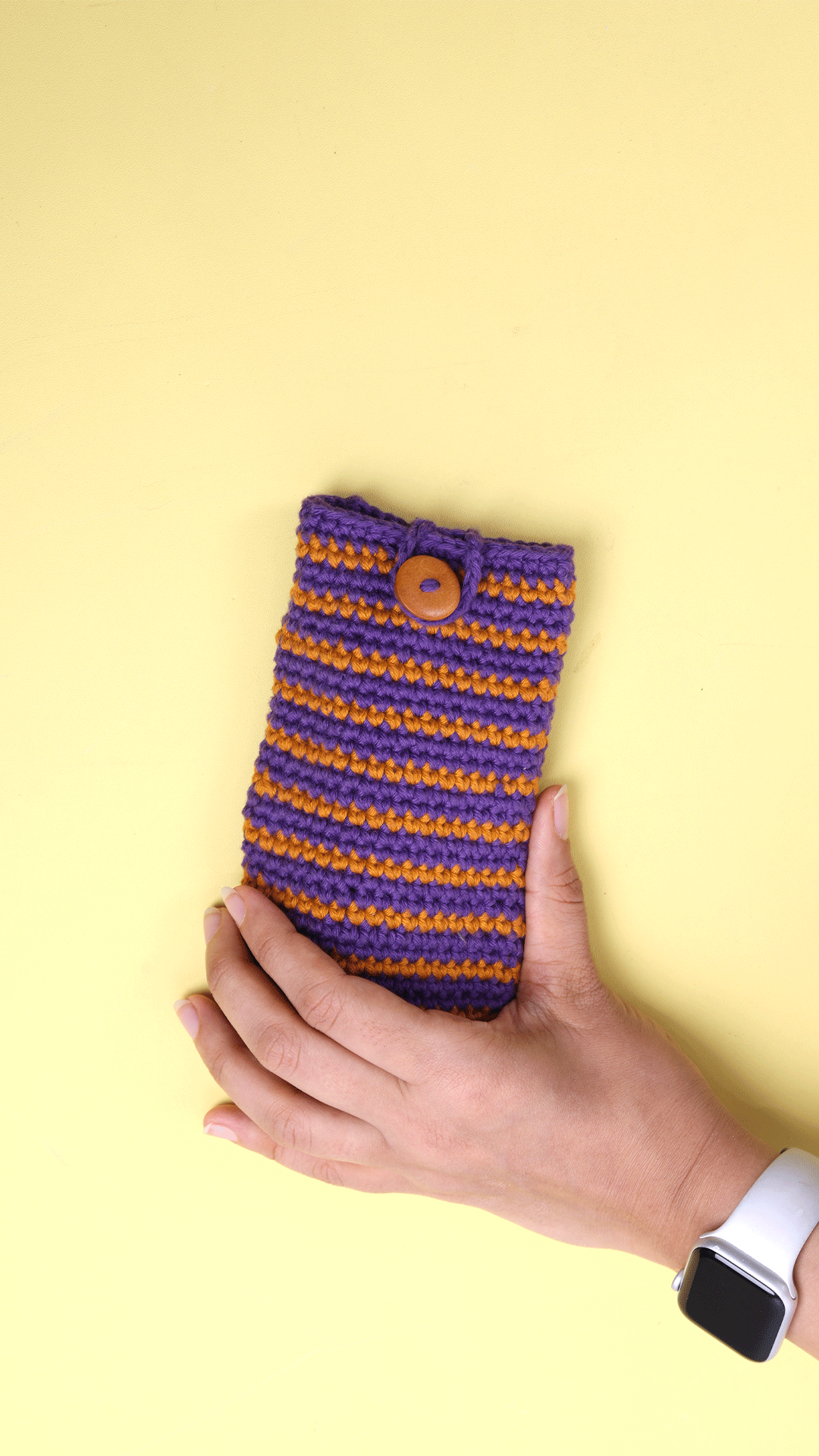 Crochet Eyewear Case (Violet)