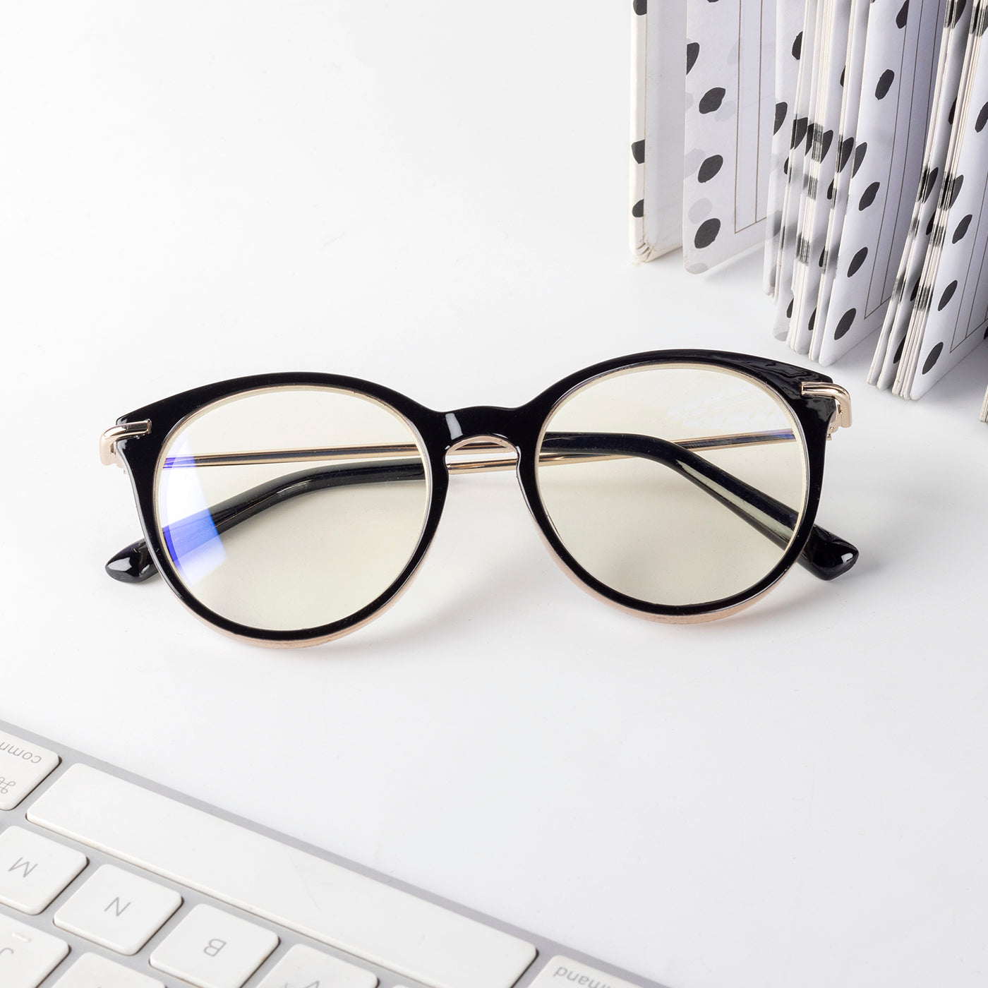 Blue Ray Round Eyeglasses
