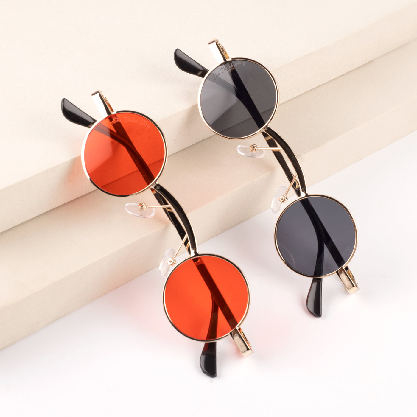 Cyber Punk Round Sunglasses (UV 400 Protection)