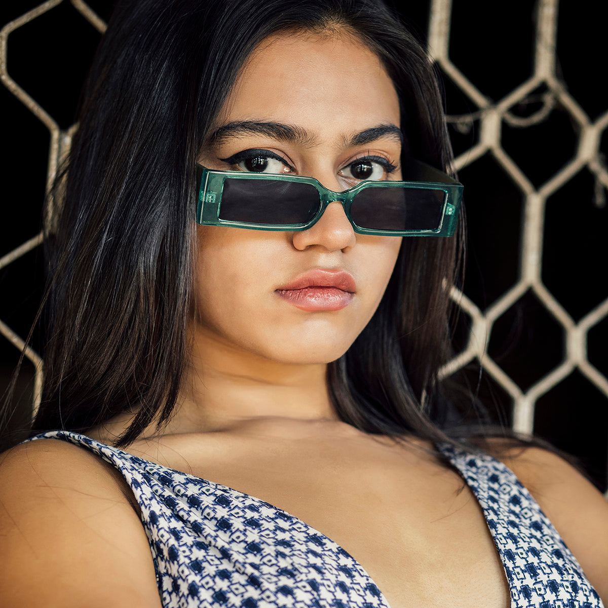 Rectangular Spy Glasses (UV400 Protection)