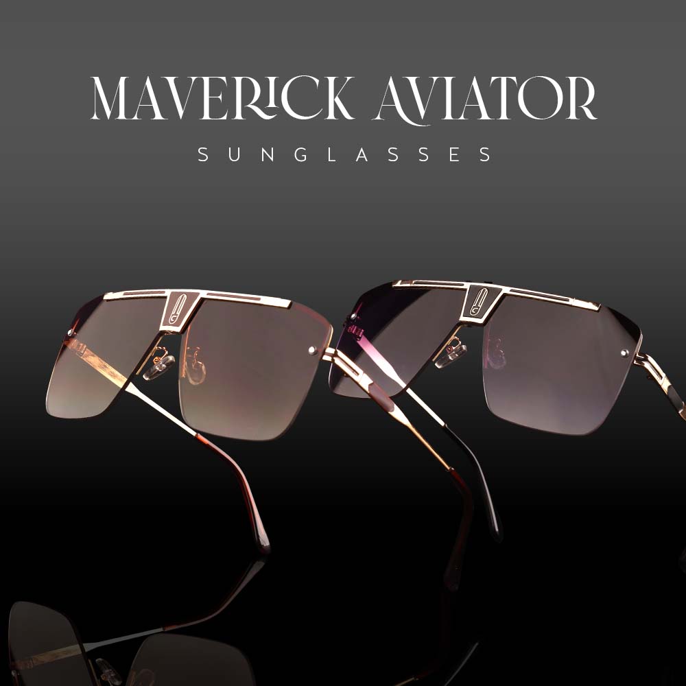 Maverick Aviator Sunglasses (UV 400 Protection)