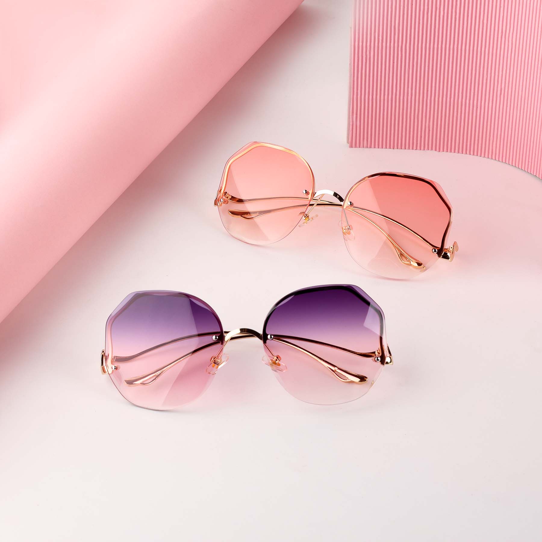Hexagon Retro Sunglasses (UV400 Protection)