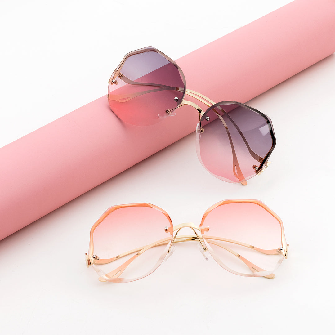 Hexagon Retro Sunglasses (UV400 Protection)
