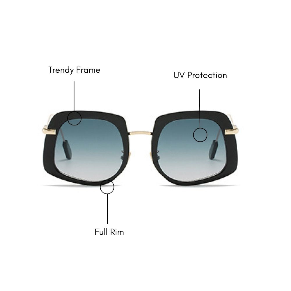 Paloma Oversized Sunglasses (UV 400 Protection)