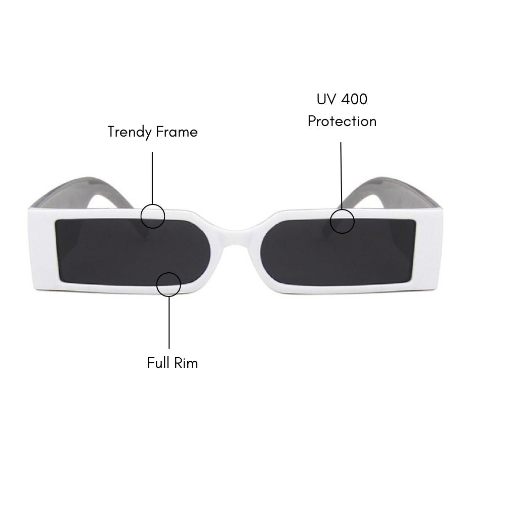 Rectangular Spy Glasses (UV400 Protection)