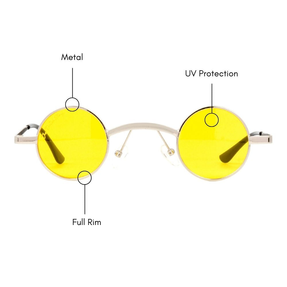 Cyber Punk Round Sunglasses (UV 400 Protection)