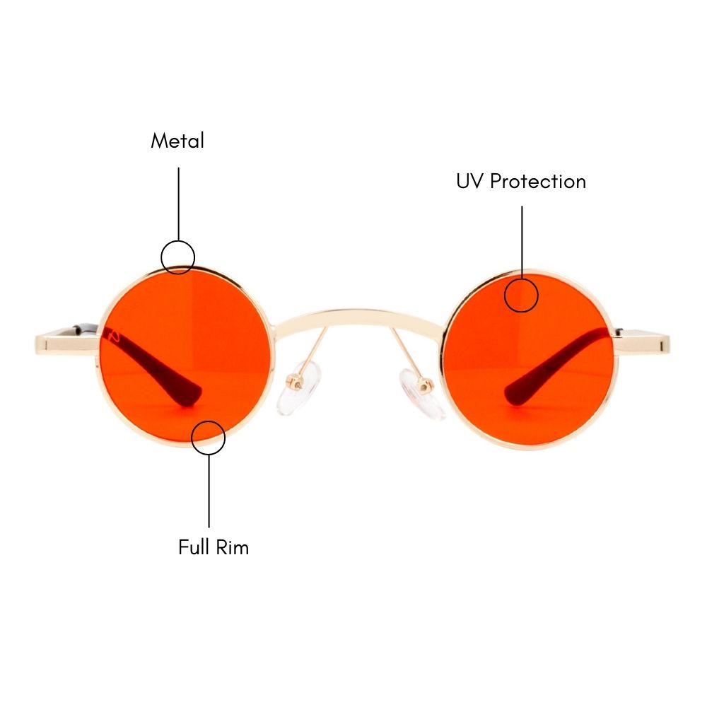 Cyber Punk Round Sunglasses (UV 400 Protection)