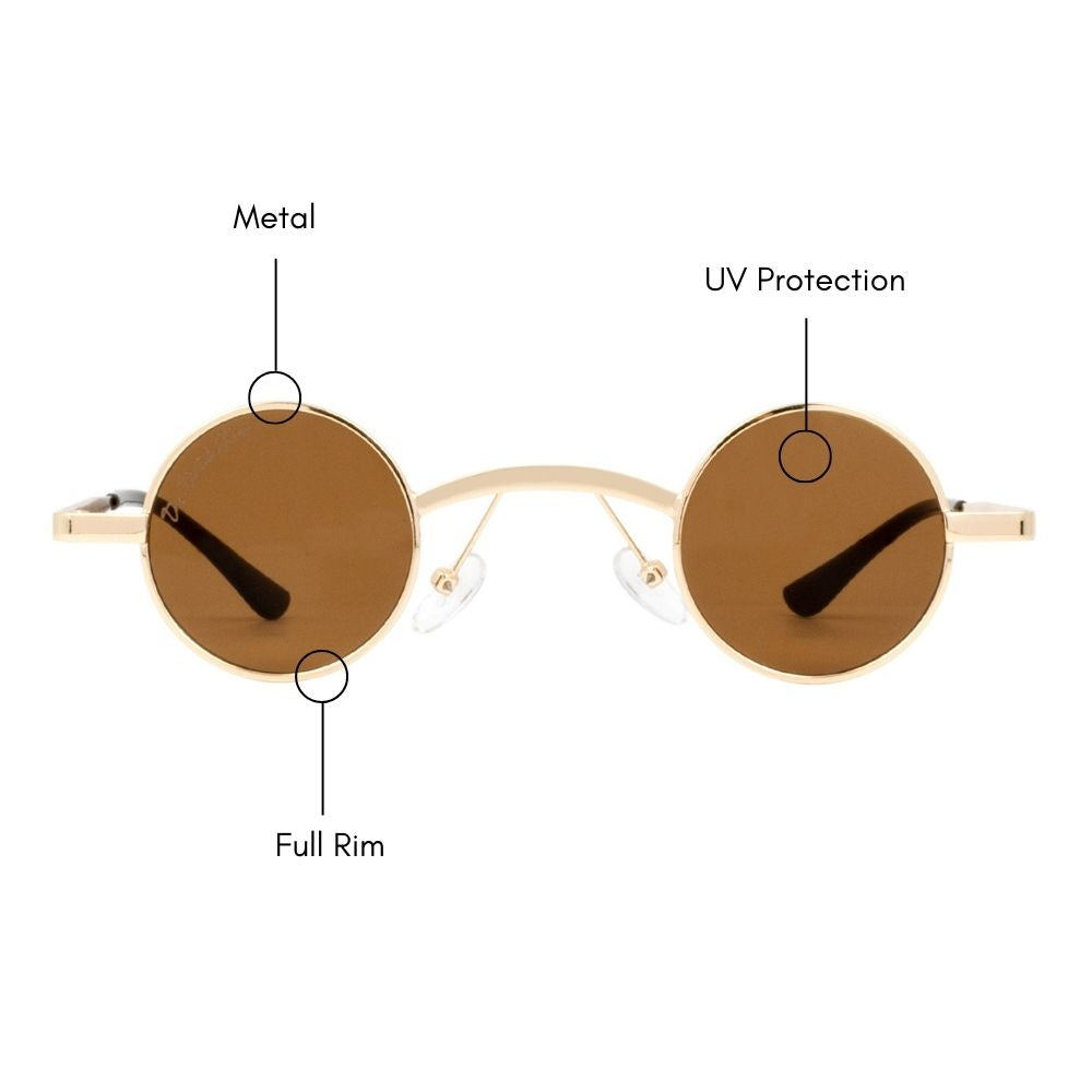 Cyber Punk Round Sunglasses (UV 400 Protection)