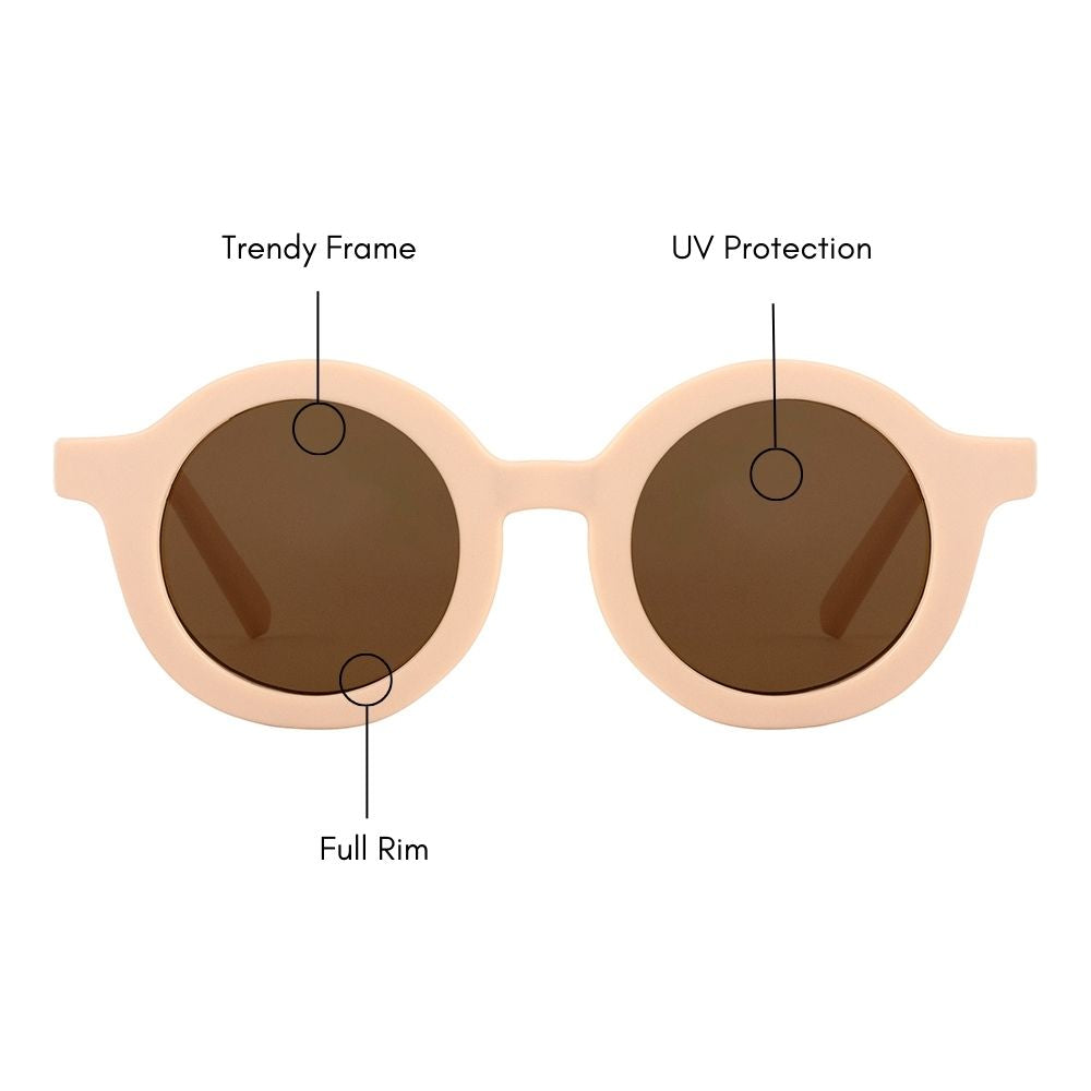 Kids Round Pastel Sunglasses (UV400 Protection)