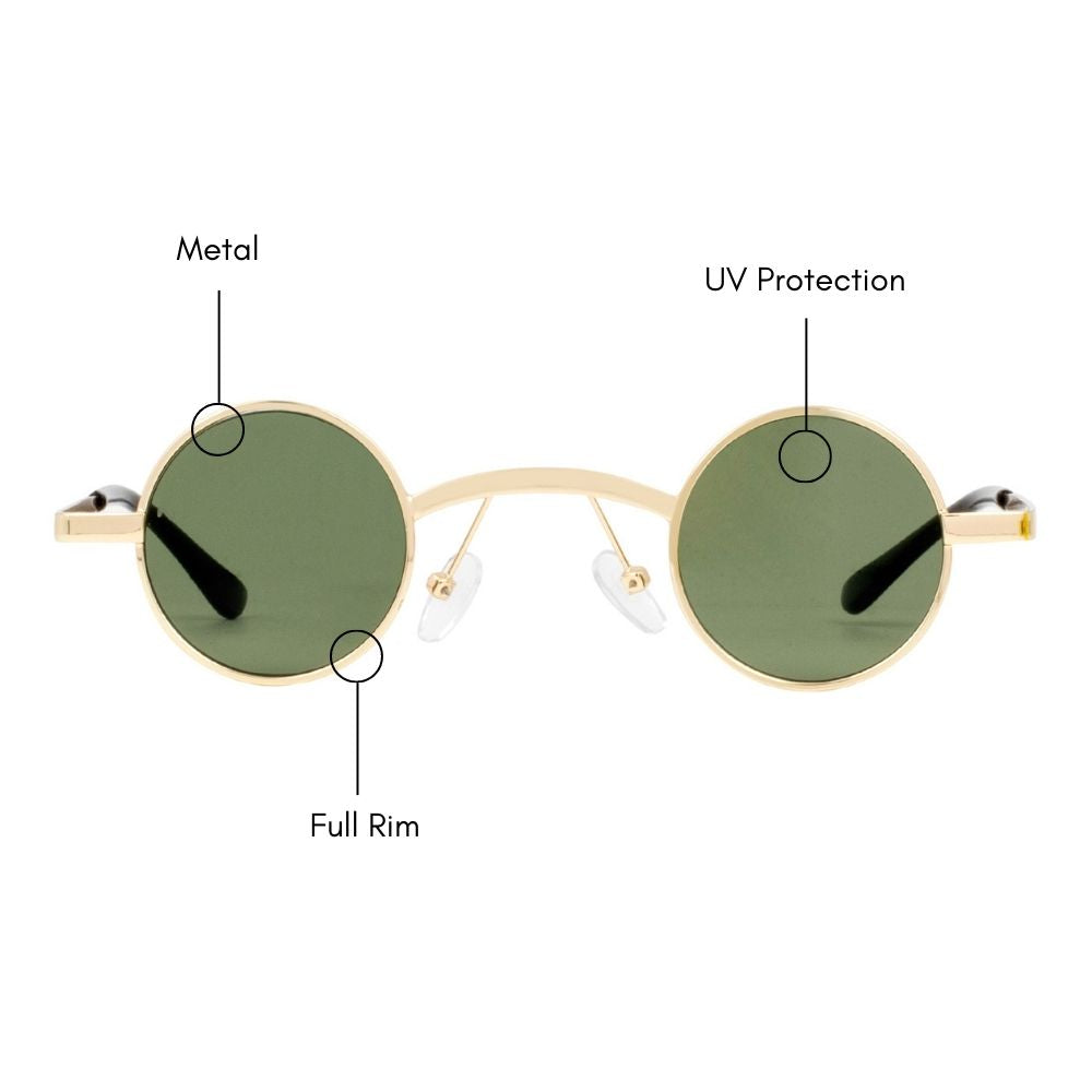 Cyber Punk Round Sunglasses (UV 400 Protection)
