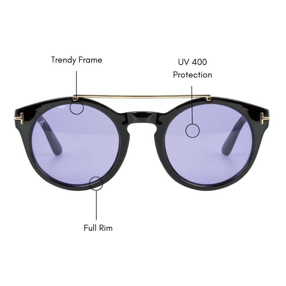 Remit Round Sunglasses (UV 400 Protection)