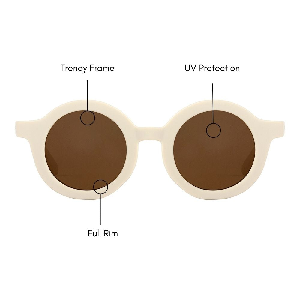 Kids Round Pastel Sunglasses (UV400 Protection)