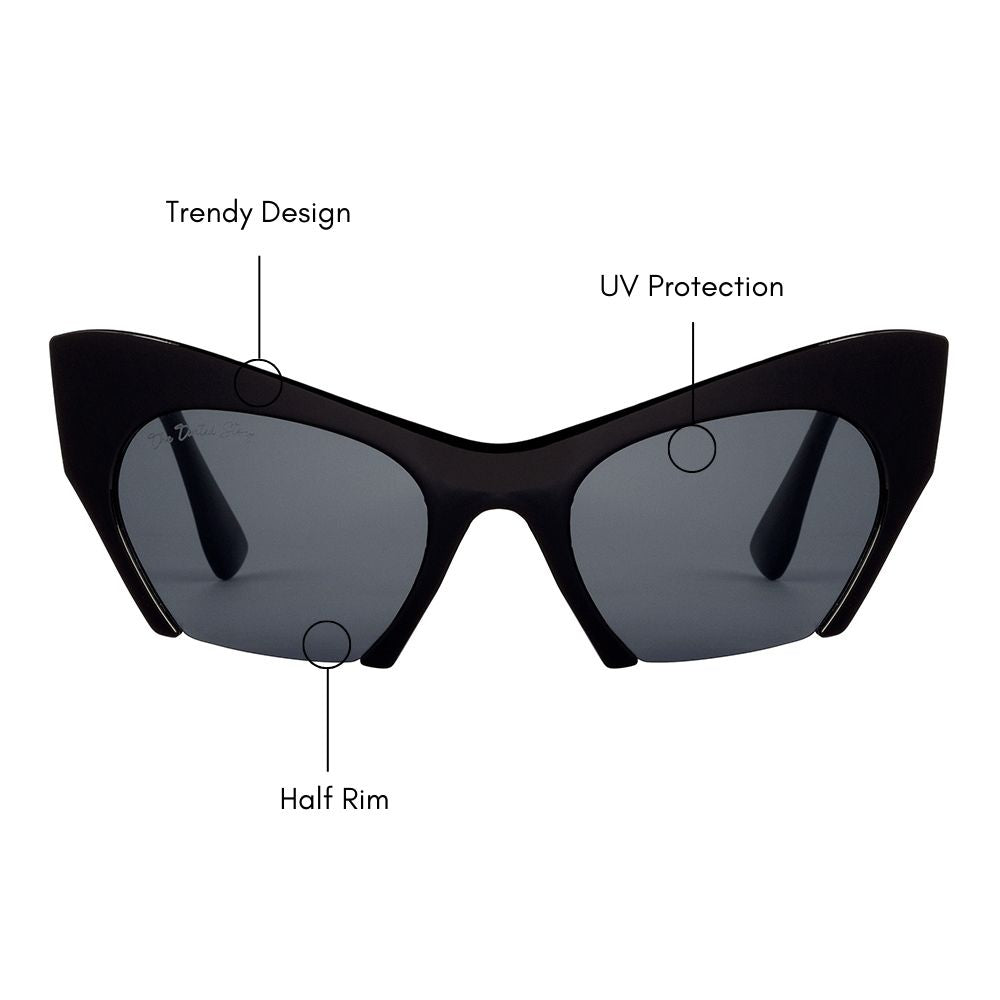 Elena Cat Eye Sunglasses (UV 400 Protection)
