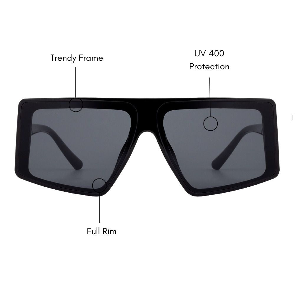 Stella Oversized Sunglasses (UV400 Protection)