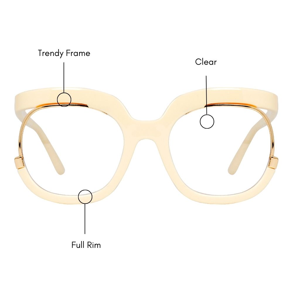 Sculpt Oversized Eyeglasses (UV400 Protection)