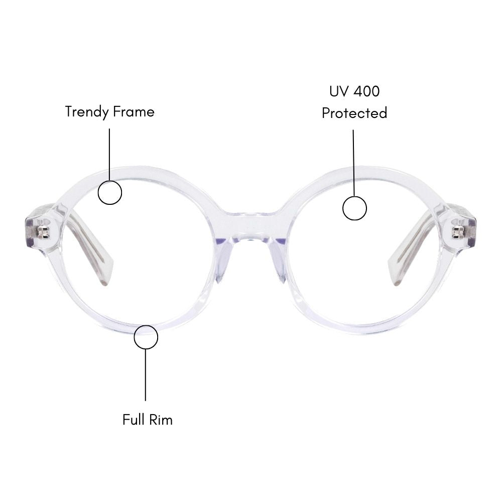 Spheroid Round Eyeglasses (UV400 Protection)