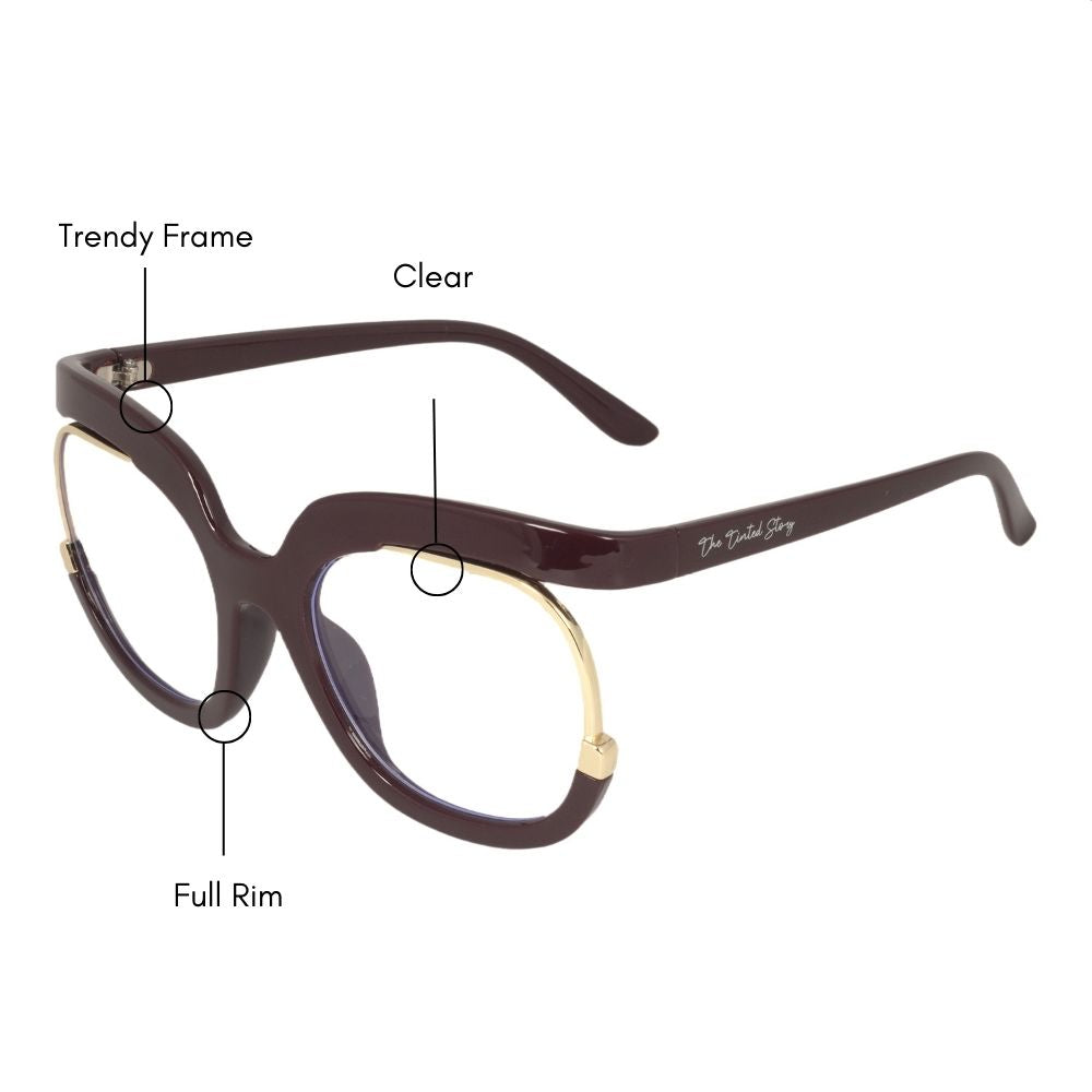 Sculpt Oversized Eyeglasses (UV400 Protection)