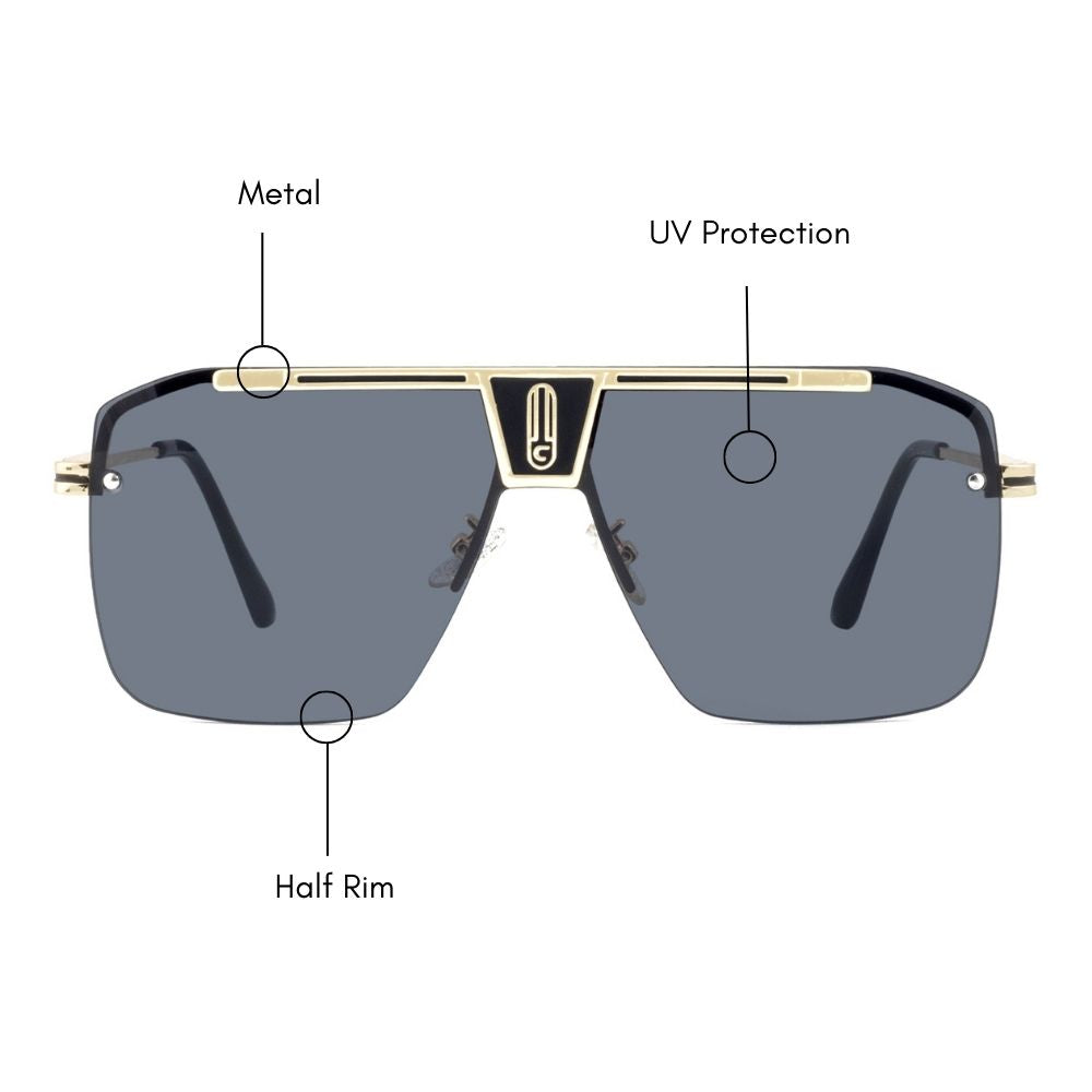 Maverick Aviator Sunglasses (UV 400 Protection)