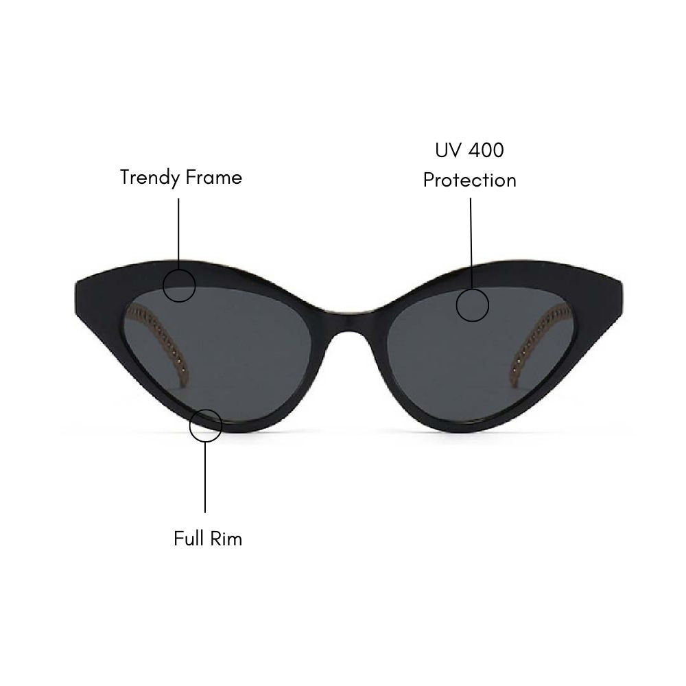 Cat Eye Pendant Sunglass (UV 400 Protection)