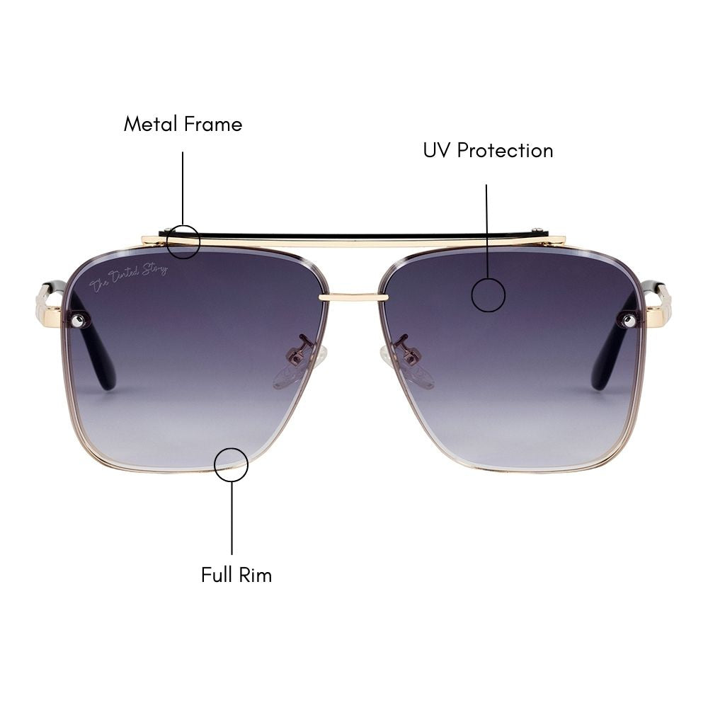 Myriad Aviator Sunglasses (UV400 Protection)