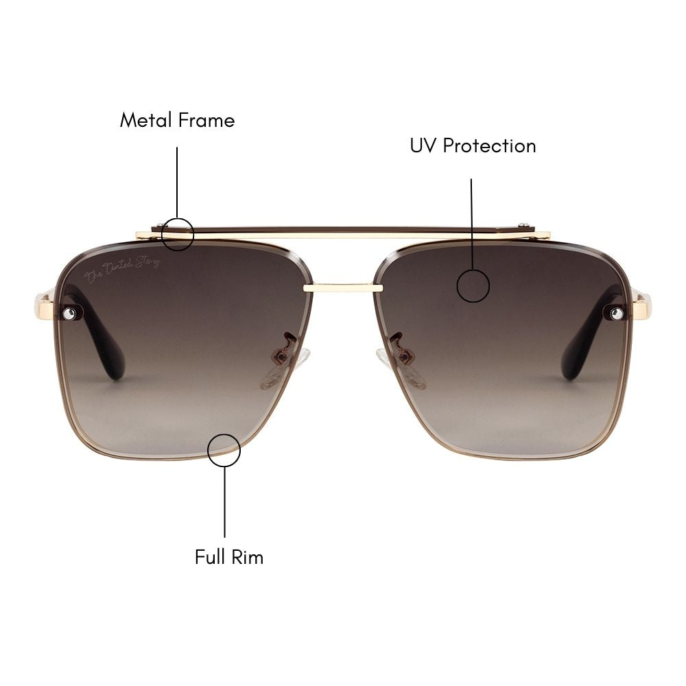 Myriad Aviator Sunglasses (UV400 Protection)