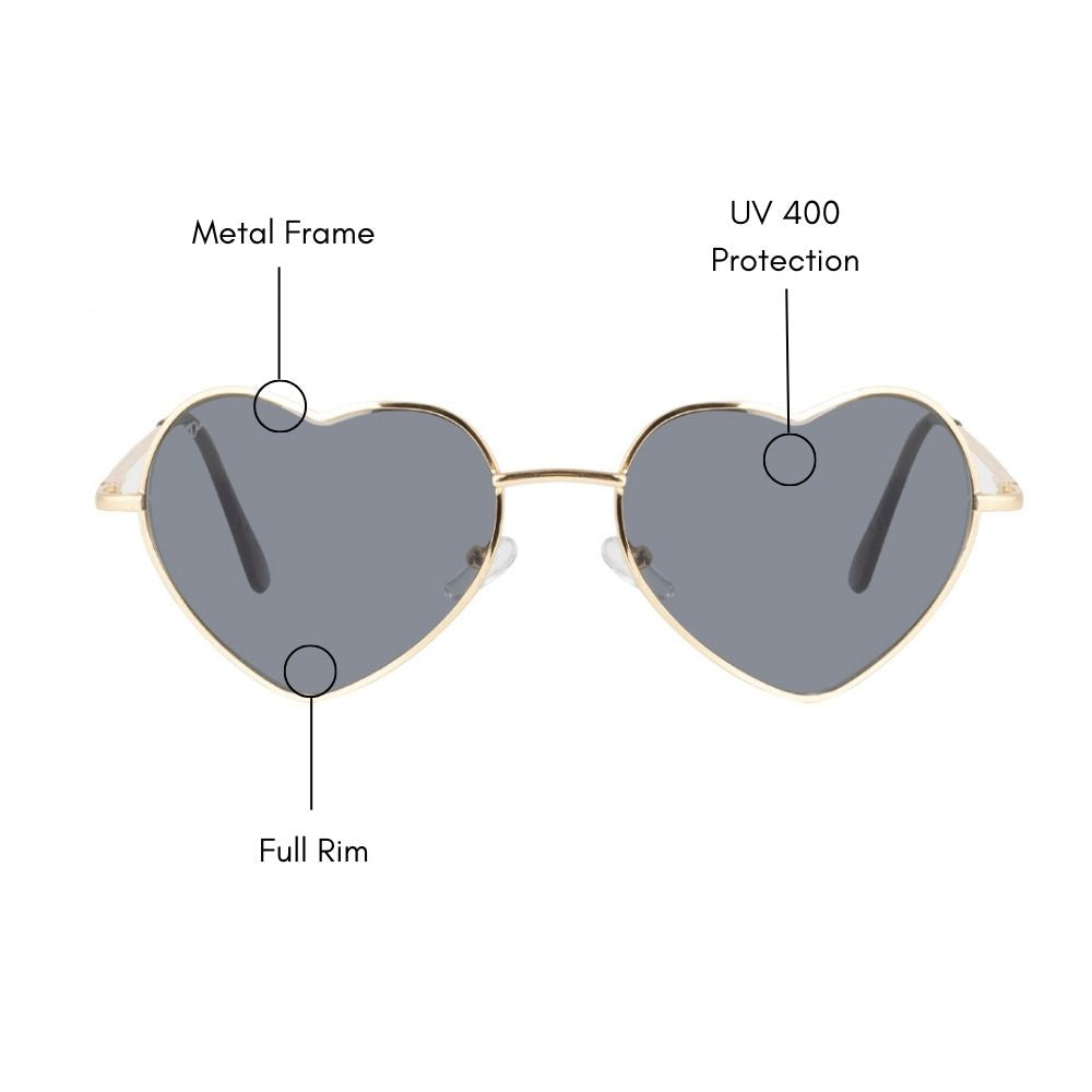 Heart Gleam Sunglass (UV 400 Protection)