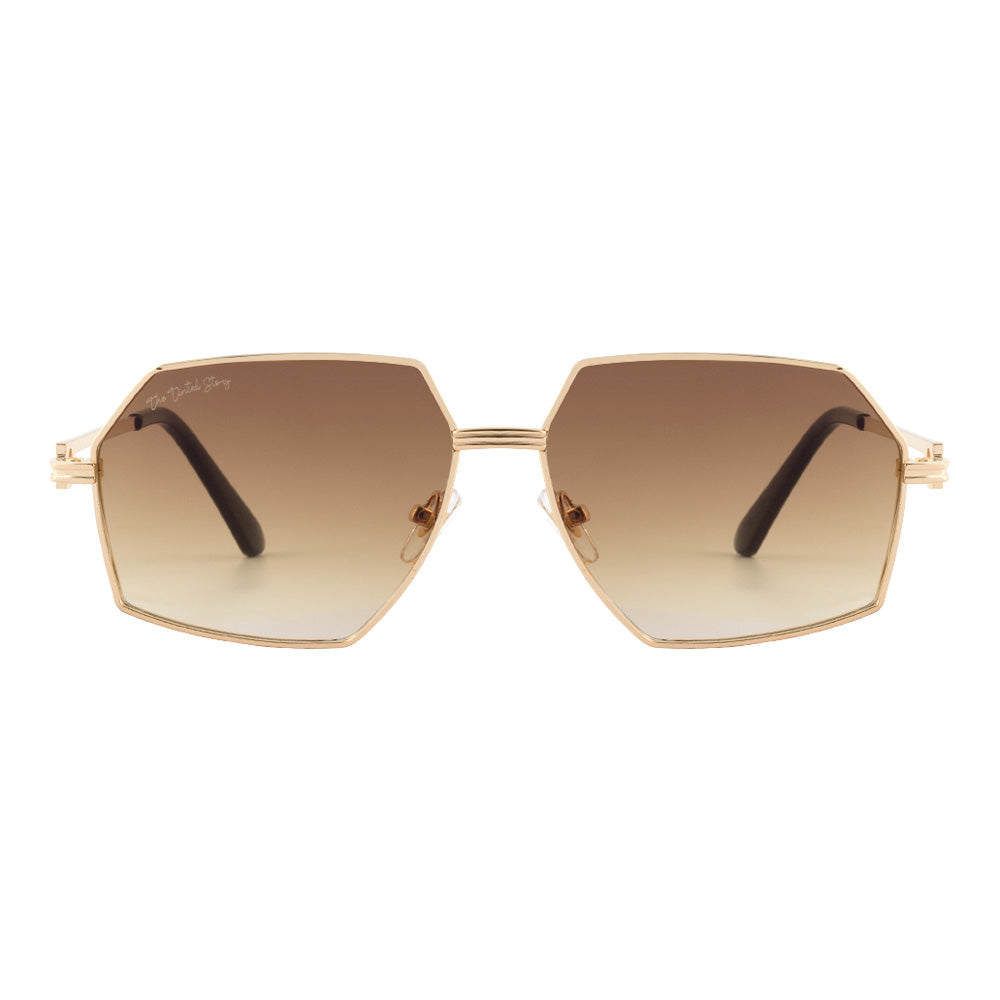 Trope Hexagonal Sunglasses (UV400 Protection)