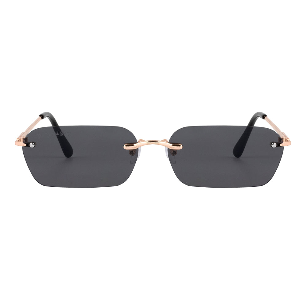Rimless Rectangle Tint Sunglasses (UV400 Protection)