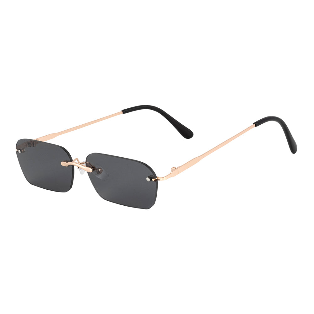 Rimless Rectangle Tint Sunglasses (UV400 Protection)