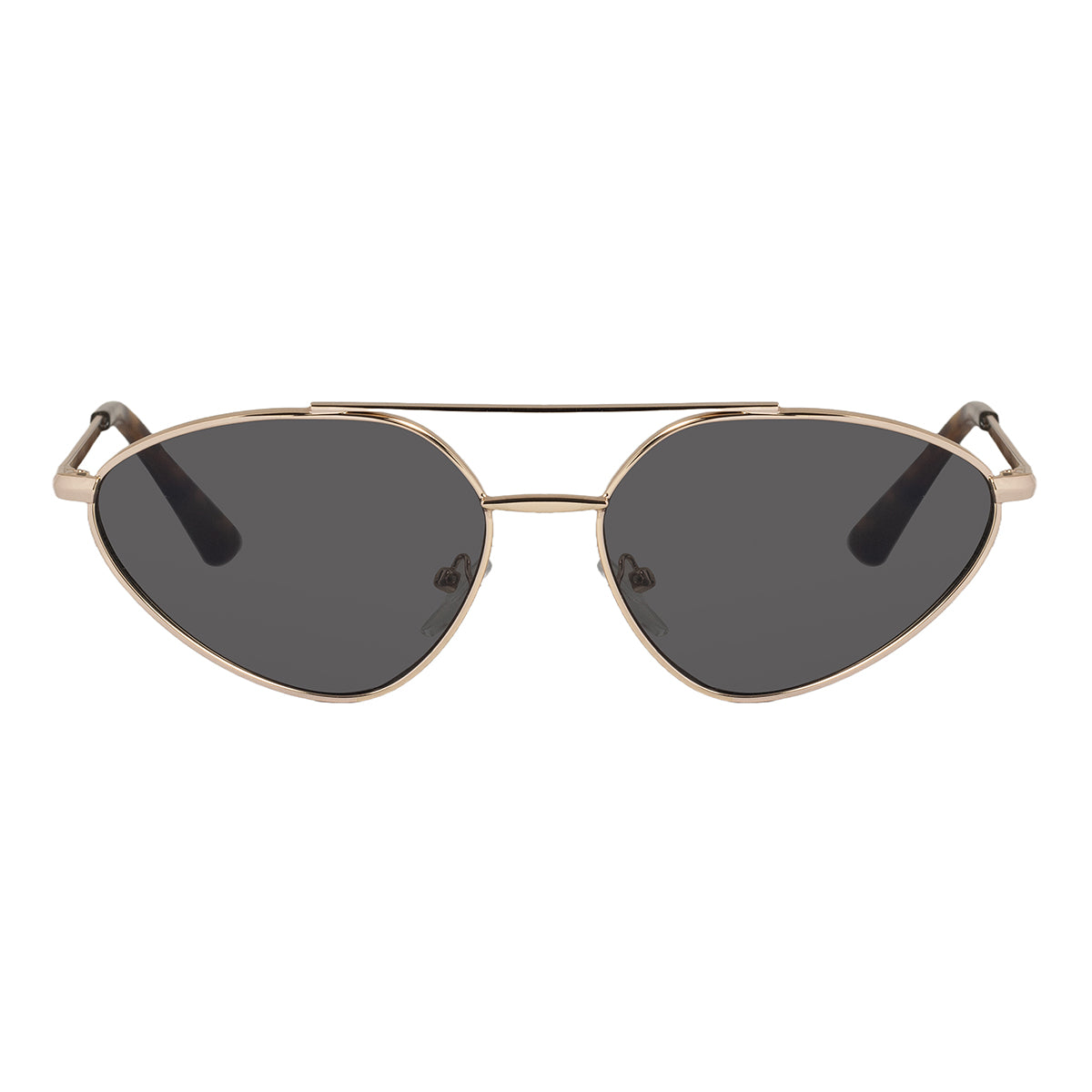 Noir Black Oval Sunglasses