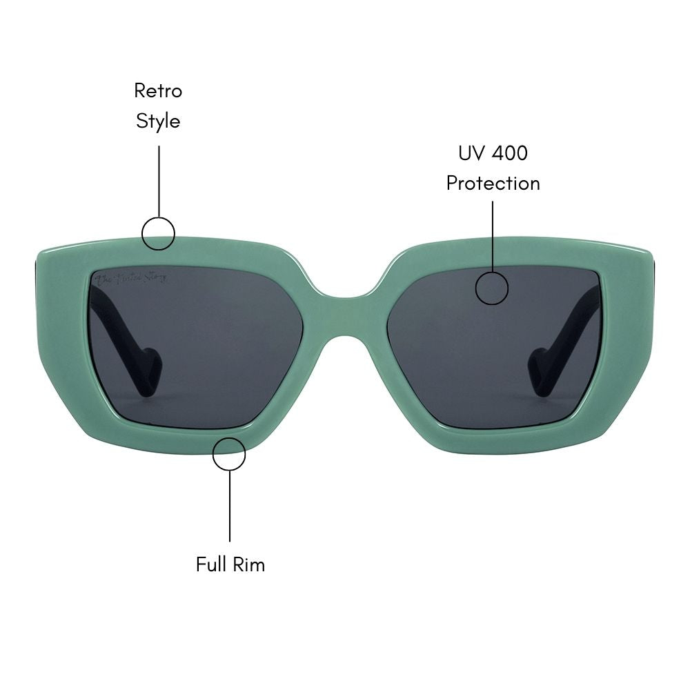 Abner Retro Oversized Sunglasses