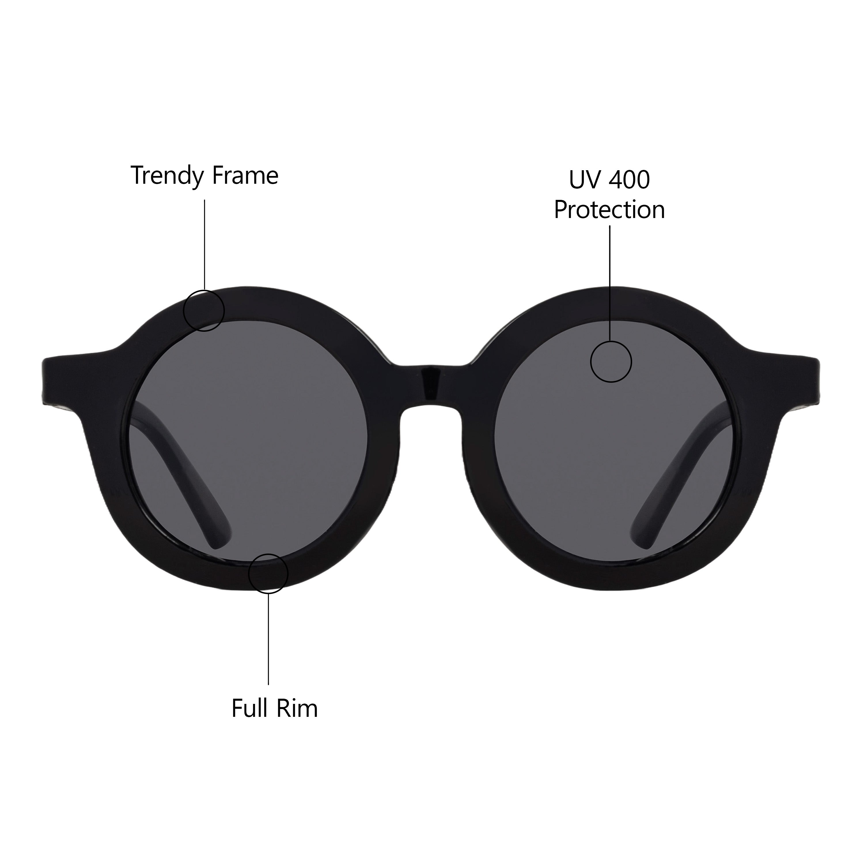 Kids Discoid Sunglasses (UV 400 Protection)