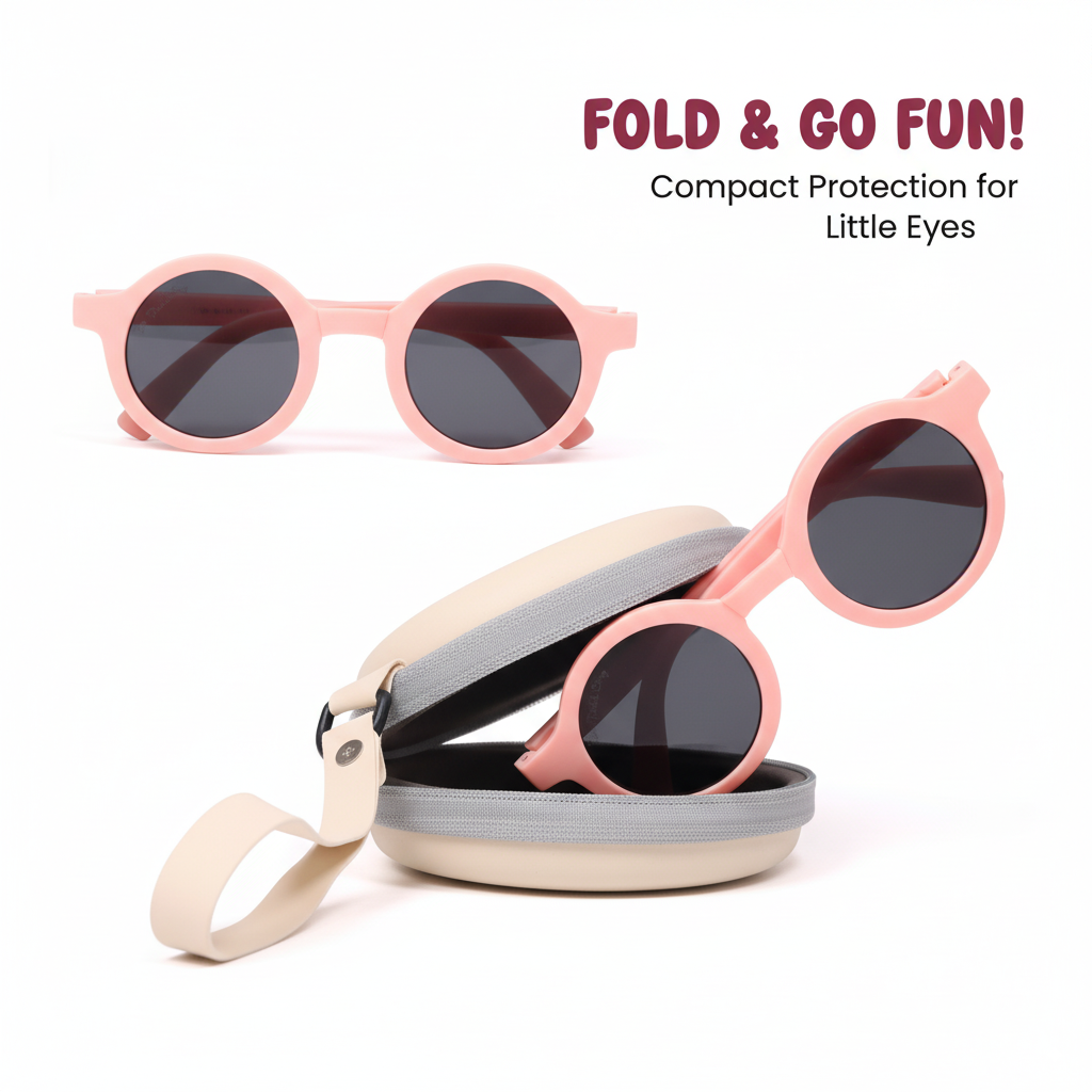 Kids Foldable Sunglass (with Protective Case)