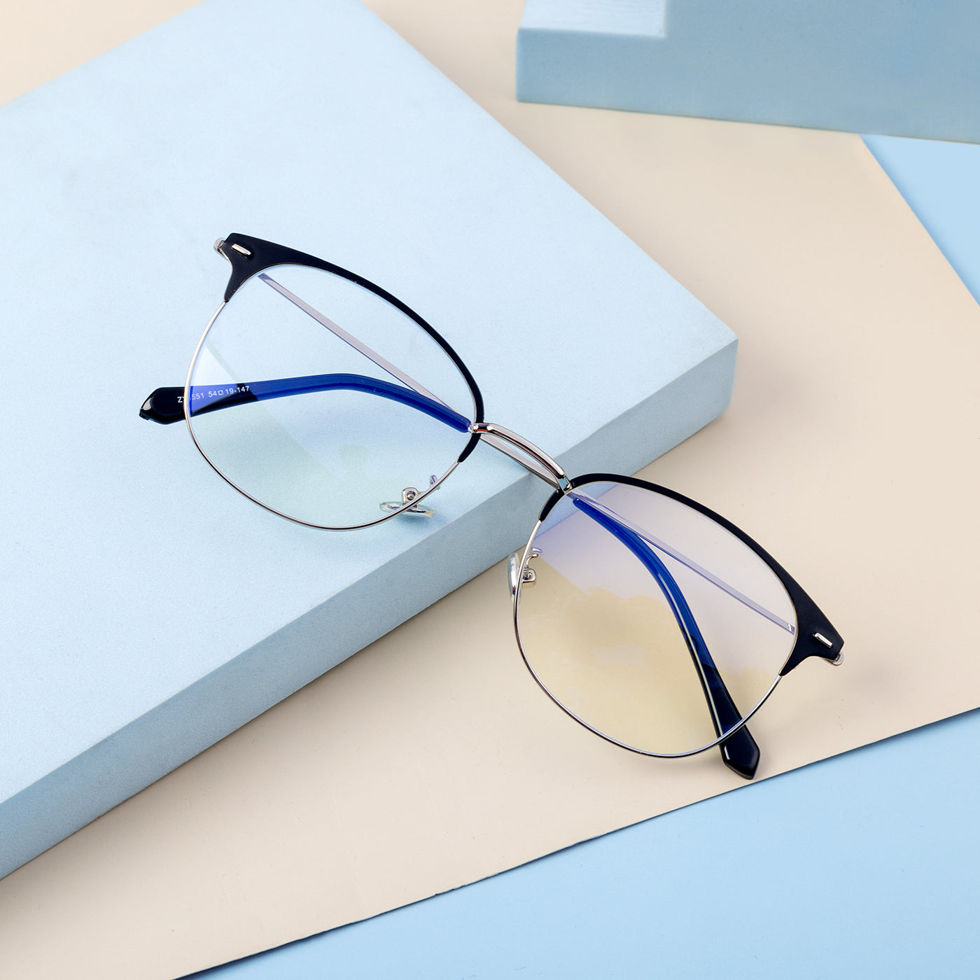 Blue Ray Clubmaster Eyewear