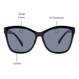 Cateye Wayfarer Sunglasses (UV400 Protection)
