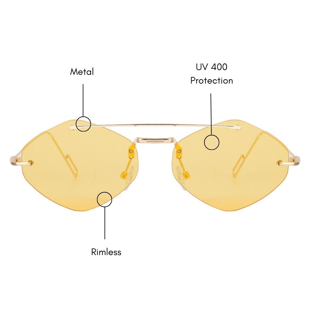 Rebar Rimless Sunglasses (UV 400 Protection)