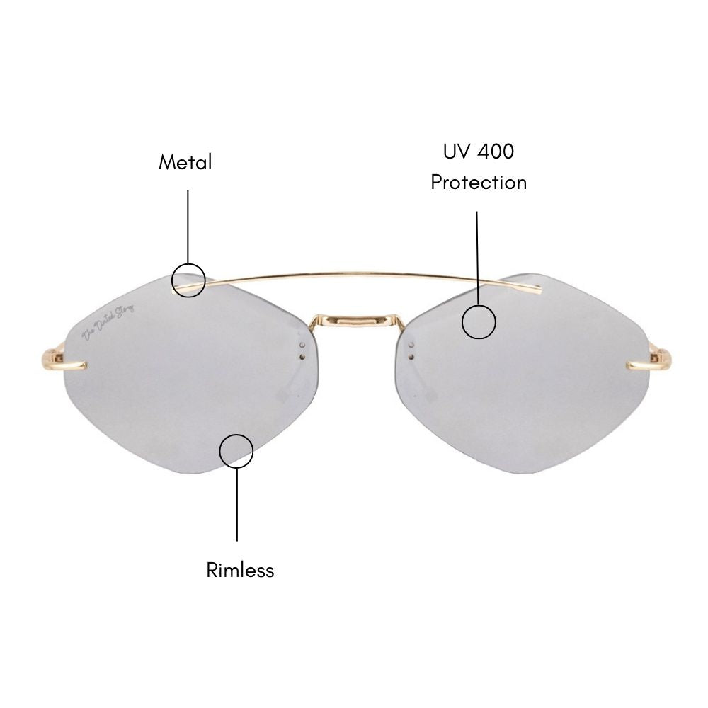 Rebar Rimless Sunglasses (UV 400 Protection)