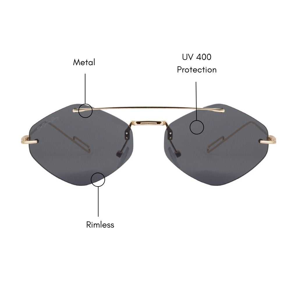 Rebar Rimless Sunglasses (UV 400 Protection)