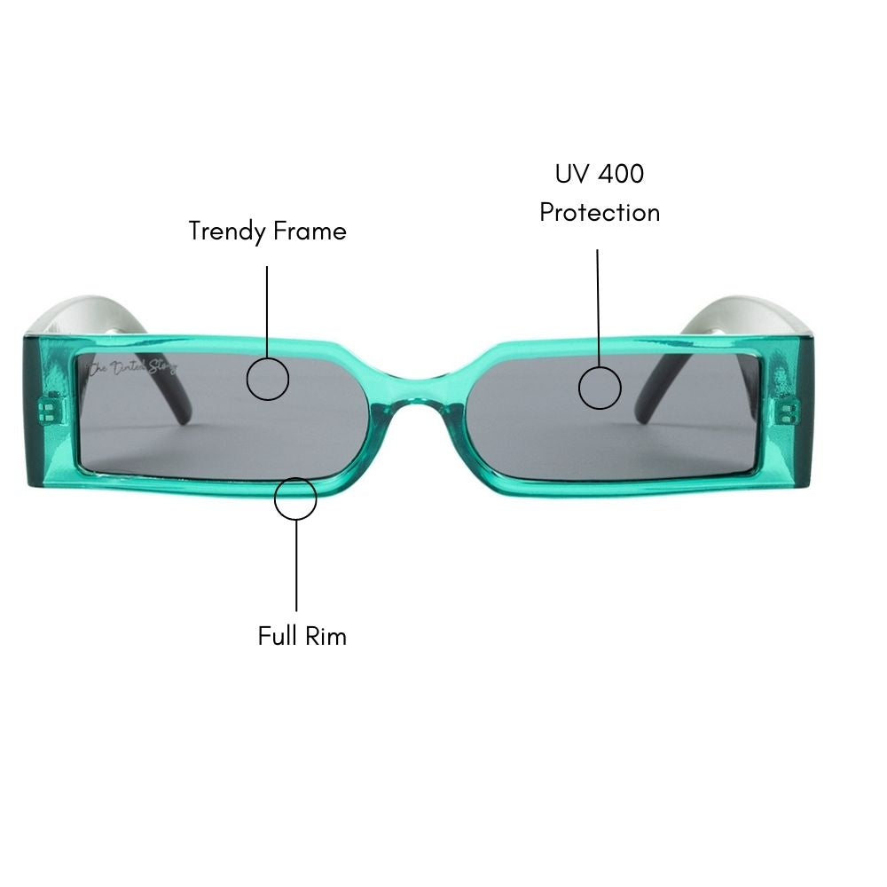 Rectangular Spy Glasses (UV400 Protection)