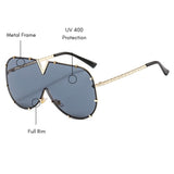 Malbec Oversized Sunglasses (UV 400 Protection)