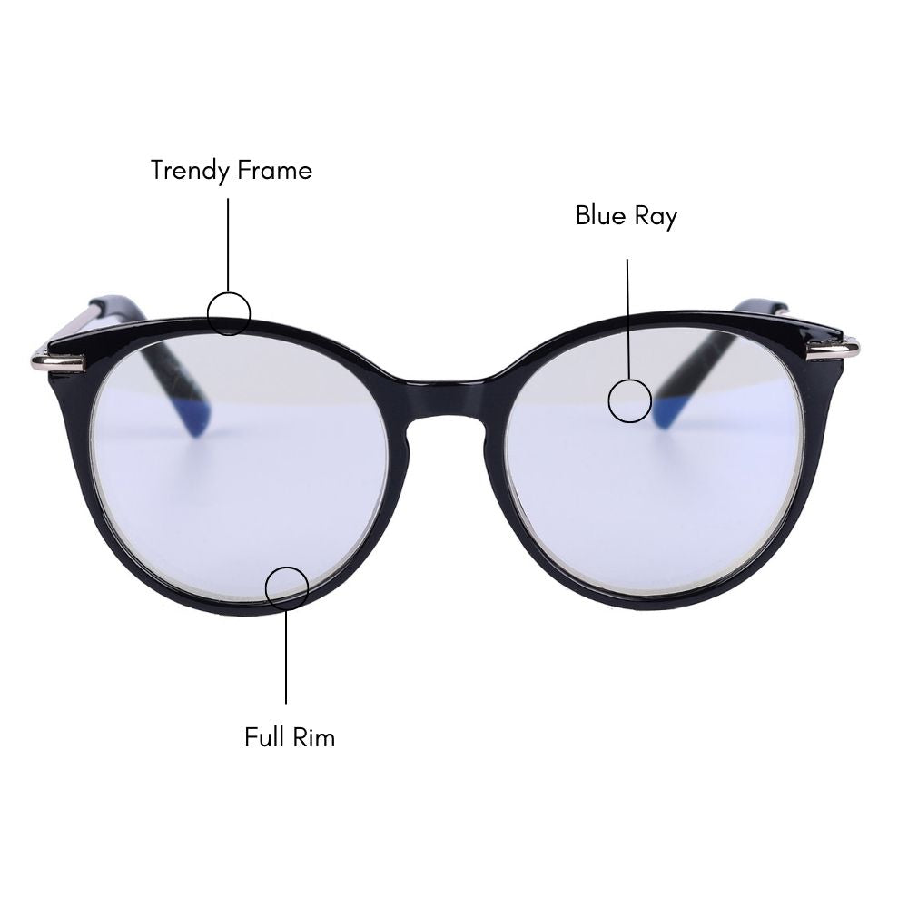 Blue Ray Round Eyeglasses