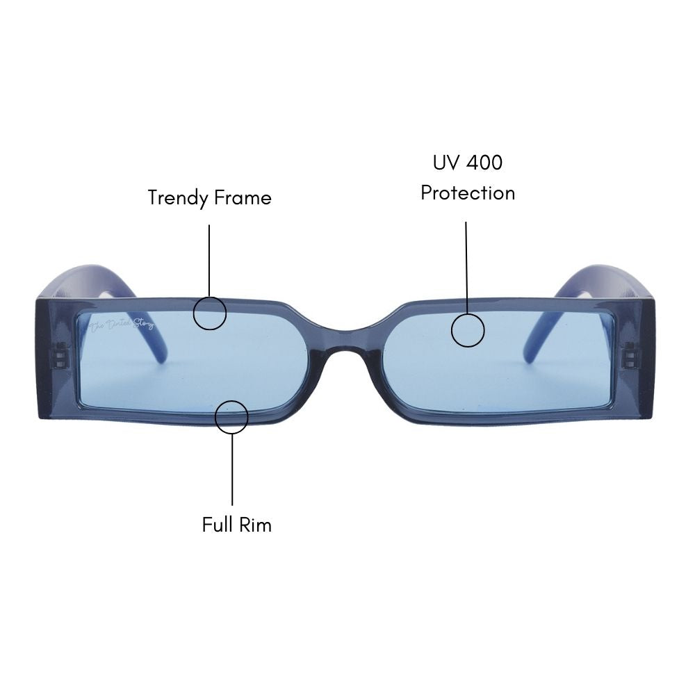 Rectangular Spy Glasses (UV400 Protection)