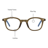 Blumont Blue Ray Eyeglasses (UV 400 Protection)