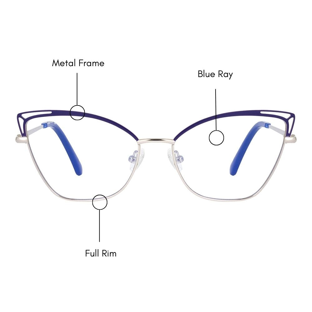 Claire Blue Ray Eyeglasses (UV 400 Protection)