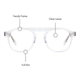 Classic Curb Eyeglasses (UV 400 Protection)