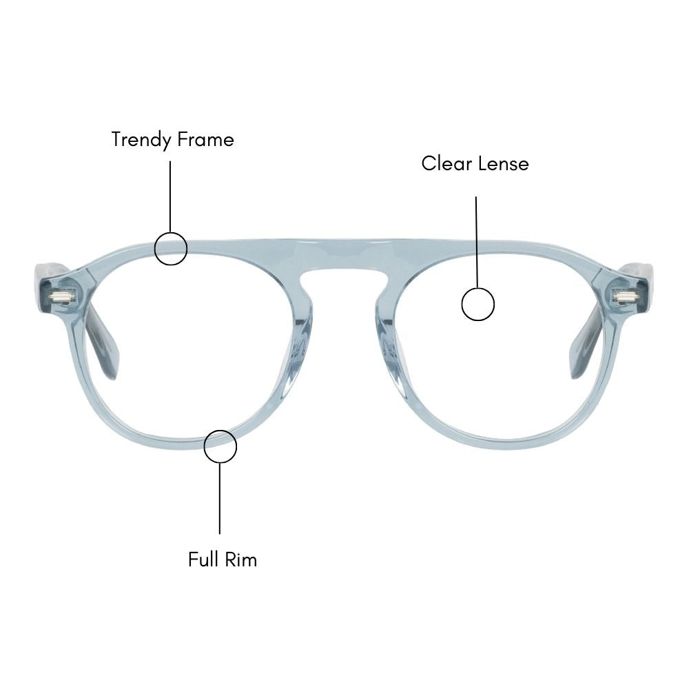 Classic Curb Eyeglasses (UV 400 Protection)