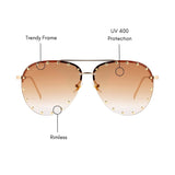 Rover Aviator Sunglasses (UV400 Protection)