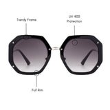 Senary Oversized Sunglasses (UV400 Protection)