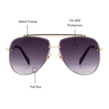 Spacier Aviator Sunglasses (UV400 Protection)